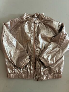 Primigi Metallic Rose Gold Windbreaker Jacket